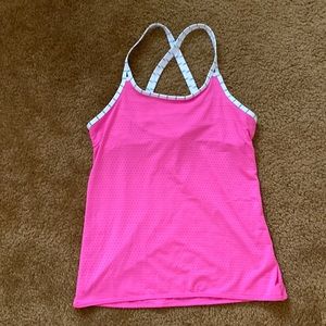 Athleta Girl pink tank top girls XL/14
